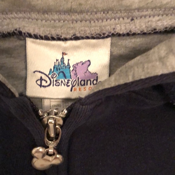Disneyland zip up blue hoodie. Embroidered Mickey! - Picture 3 of 7